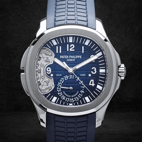 patek philippe advanced research aquanaut travel time|aquanaut dual time.